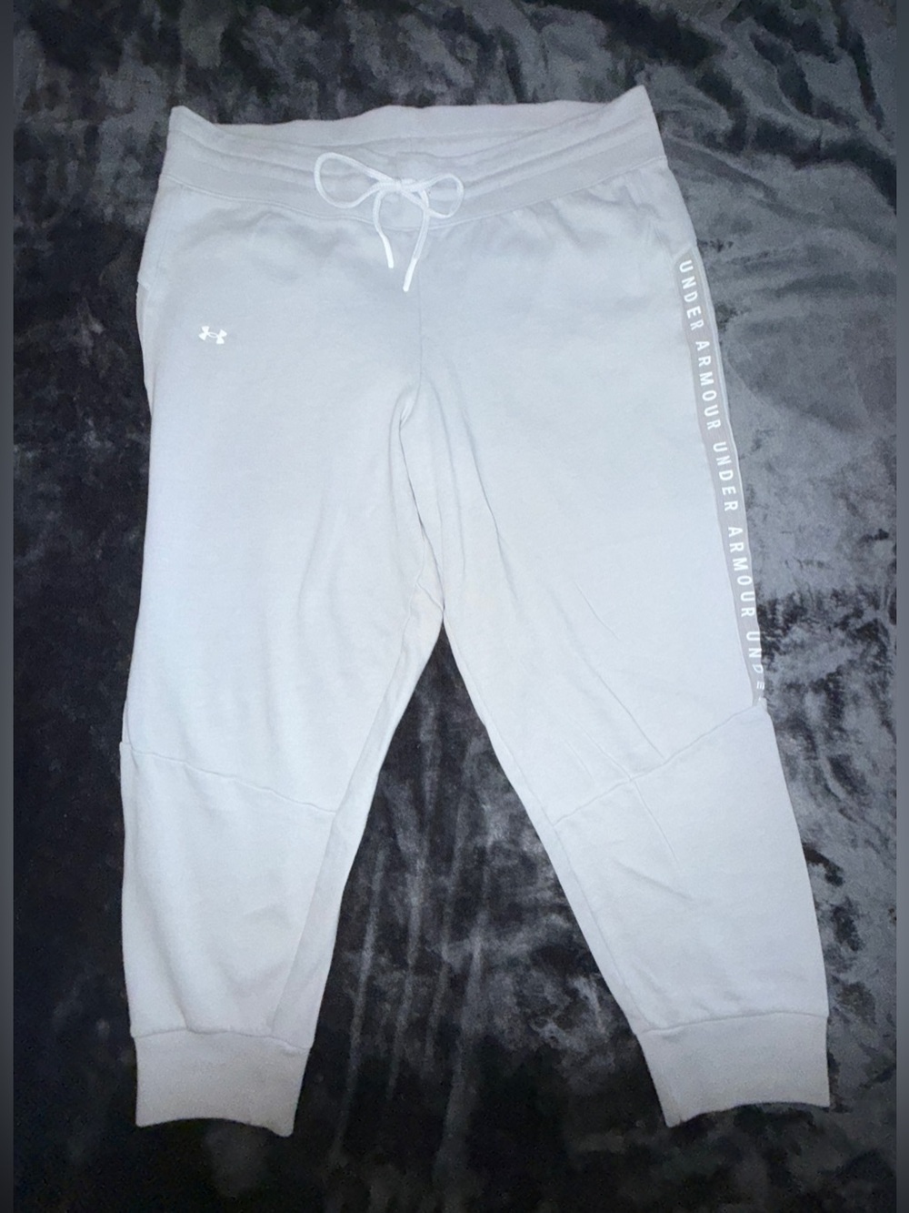 Under Armour Light Gray Drawstring Joggers